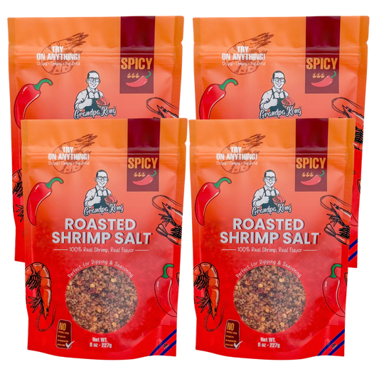 PREMIUM Roasted Shrimp Salt - 4 PACK SPICY