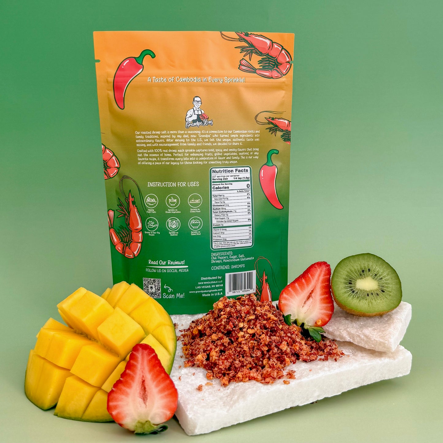 PREMIUM Roasted Shrimp Salt - 2-PACK MILD