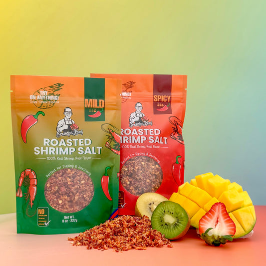 PREMIUM Roasted Shrimp Salt- COMBO PACK, MILD & SPICY