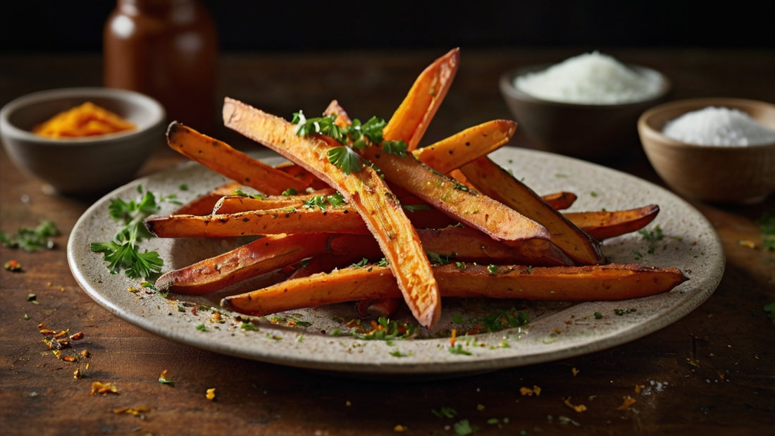 GrandpaKong’s Shrimp Salt and Sweet Potato Fries – Crispy, Sweet & Savory Fries
