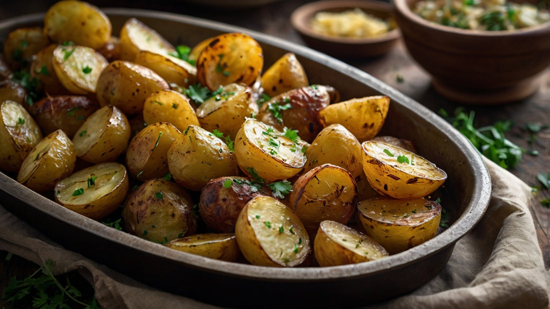 GrandpaKong’s Shrimp Salt and Herb Roasted Potatoes – A Perfect Savory Side Dish