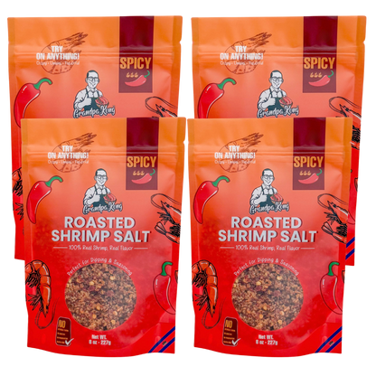 PREMIUM Roasted Shrimp Salt - 4 PACK SPICY