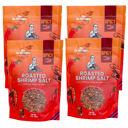 PREMIUM Roasted Shrimp Salt - 4 PACK SPICY